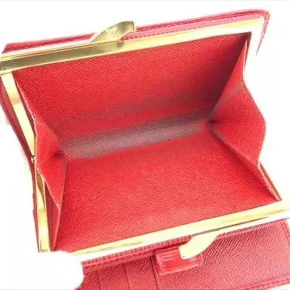 Louis Vuitton Wallet Purse Coin purse Epi Red Epirexa Woman Authentic Used